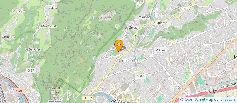 localisation de l'entreprise SCI LE JARDIN DES VICTOIRES  LA TRONCHE