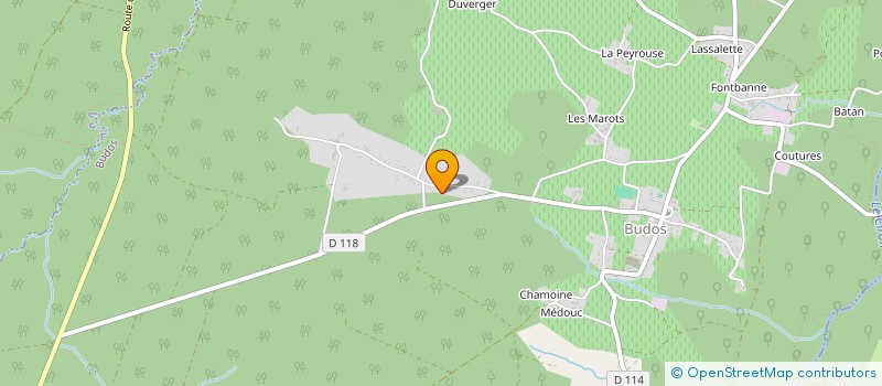 localisation de l'entreprise SCI LE JARDIN DU BOURG  BUDOS