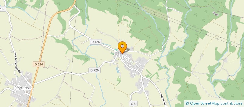 localisation de l'entreprise SCI LE JARDIN PASTEL  ISSEL