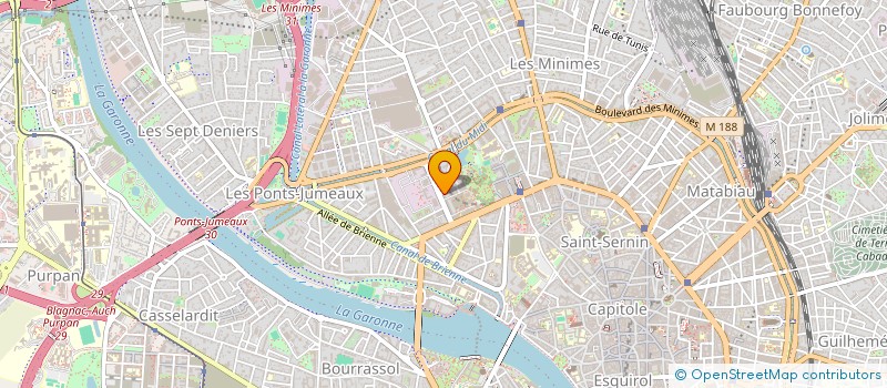 localisation de l'entreprise SCI LE JARDIN SAINT MICHEL à TOULOUSE