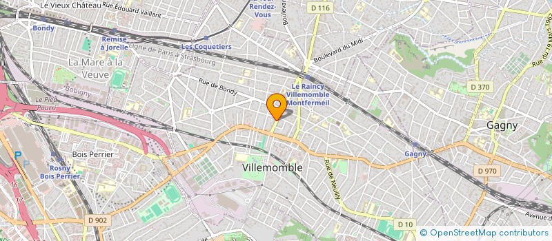localisation de l'entreprise SCI LE JARDIN SUSPENDU à VILLEMOMBLE