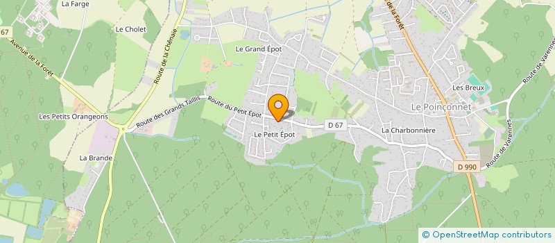localisation de l'entreprise SCI LE JARDIN VERT à LE POINCONNET