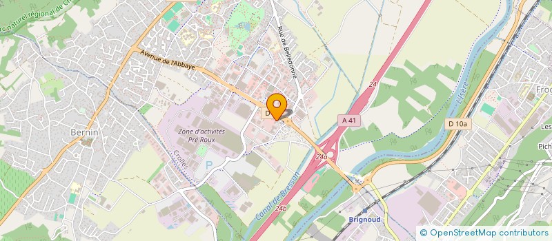 localisation de l'entreprise SCI LE JARDINIER  CROLLES