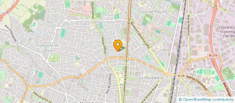 localisation de l'entreprise SCI LE JARDO à DIJON
