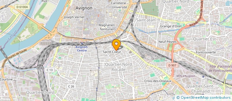 localisation de l'entreprise SCI LE JAS  AVIGNON