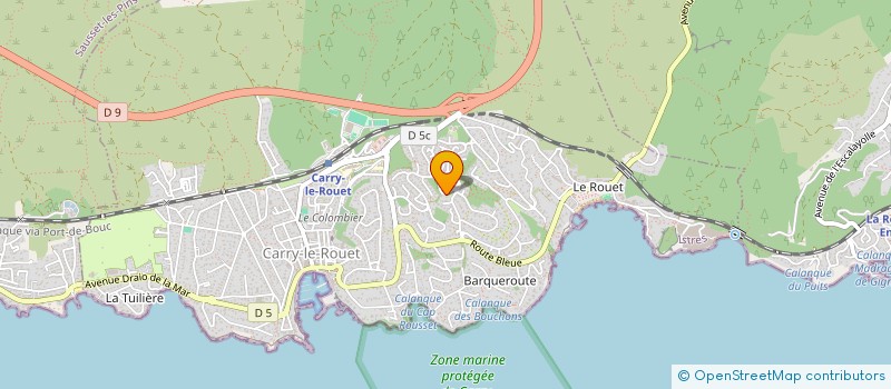 localisation de l'entreprise SCI LE JAS  CARRY-LE-ROUET