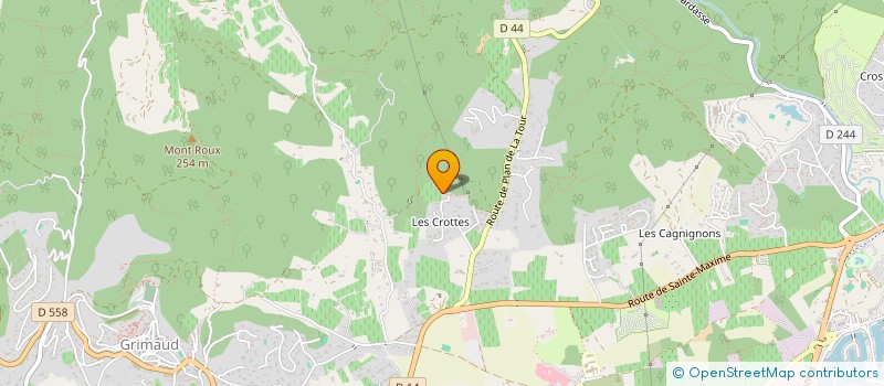 localisation de l'entreprise SCI LE JAS à GRIMAUD