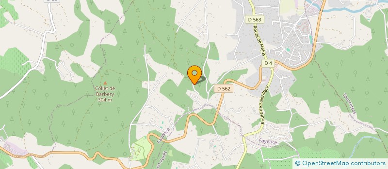 localisation de l'entreprise SCI LE JASMIN à FAYENCE