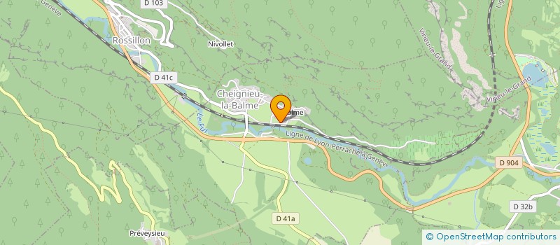 localisation de l'entreprise SCI LE JASMIN  CHEIGNIEU-LA-BALME