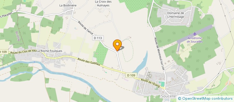 localisation de l'entreprise SCI LE JAUNET  MONTREUIL-SUR-LOIR