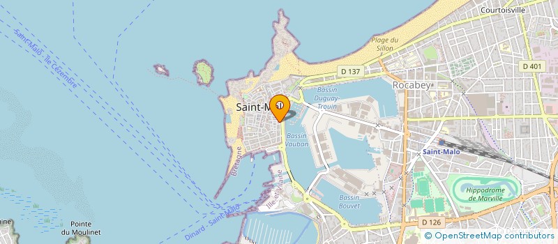 localisation de l'entreprise SCI LE JEAN BART  SAINT-MALO