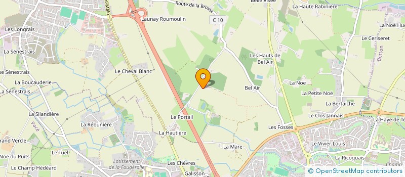 localisation de l'entreprise SCI LE JERZUAL  SAINT-GREGOIRE