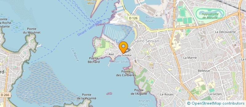 localisation de l'entreprise SCI LE JERZUAL  SAINT-MALO