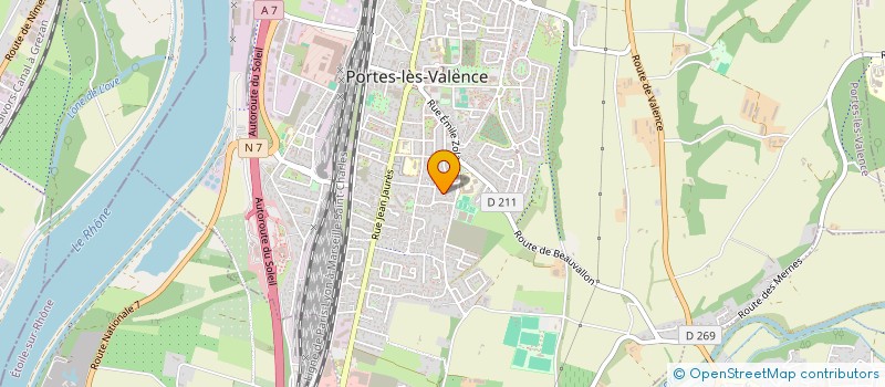 localisation de l'entreprise SCI LE JET D'EAU  PORTES-LES-VALENCE