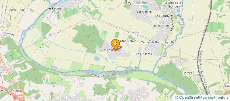 localisation de l'entreprise SCI LE JEU DE LOIX  BALZAC