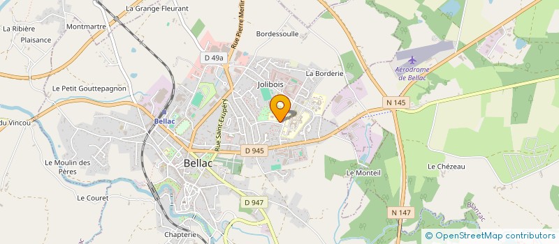 localisation de l'entreprise SCI LE JOLI BOIS à BELLAC