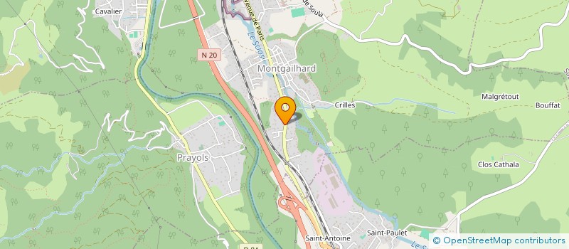 localisation de l'entreprise SCI LE JOLY à MONTGAILHARD
