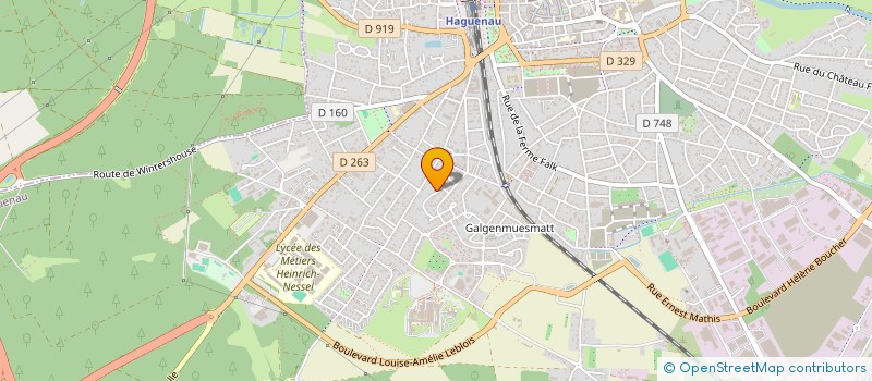 localisation de l'entreprise SCI LE JOLY 7  HAGUENAU