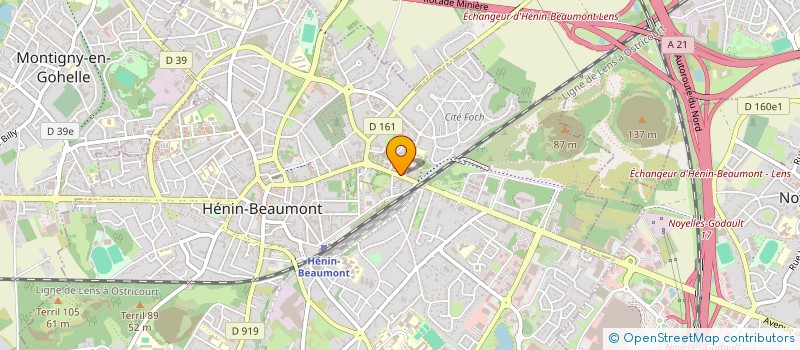 localisation de l'entreprise SCI LE JONATHANE à HENIN-BEAUMONT