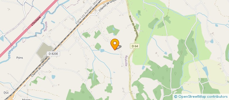 localisation de l'entreprise SCI LE JONG  REALVILLE