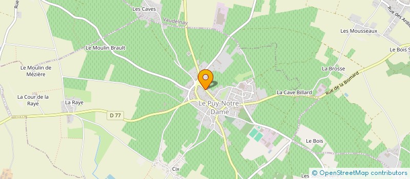 localisation de l'entreprise SCI LE JOUC  LE PUY-NOTRE-DAME