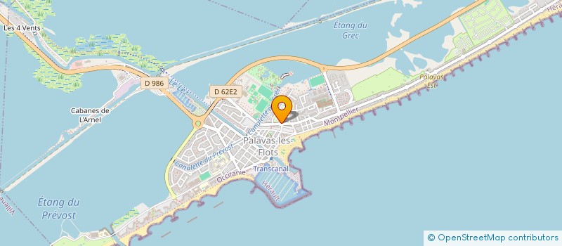 localisation de l'entreprise SCI LE JOUTEUR à PALAVAS-LES-FLOTS