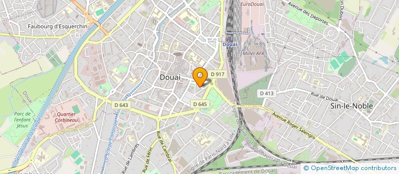 localisation de l'entreprise SCI LE JUBILE à DOUAI