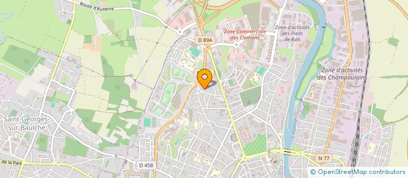 localisation de l'entreprise SCI LE JUJUBIER à AUXERRE