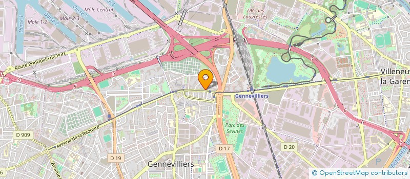 localisation de l'entreprise SCI LE JULIETTA à GENNEVILLIERS