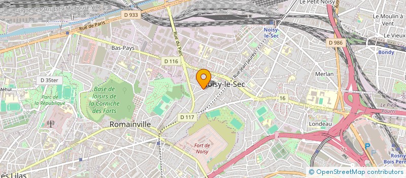 localisation de l'entreprise SCI LE JURA à NOISY-LE-SEC