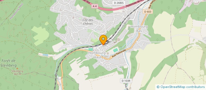 localisation de l'entreprise SCI LE KNABACH  HOMBOURG-HAUT