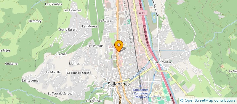 localisation de l'entreprise SCI LE KOALA à SALLANCHES