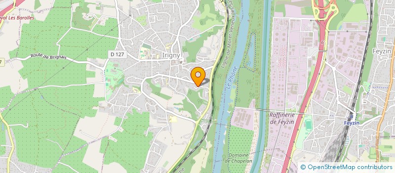 localisation de l'entreprise SCI LE KOLIBRI  IRIGNY