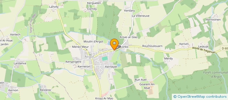 localisation de l'entreprise SCI LE KORRIGAN  ARGOL