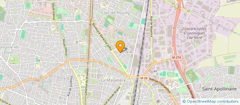 localisation de l'entreprise SCI LE KOTOPLEX à DIJON