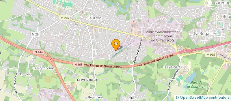 localisation de l'entreprise SCI LE KOUROU  SAUTRON