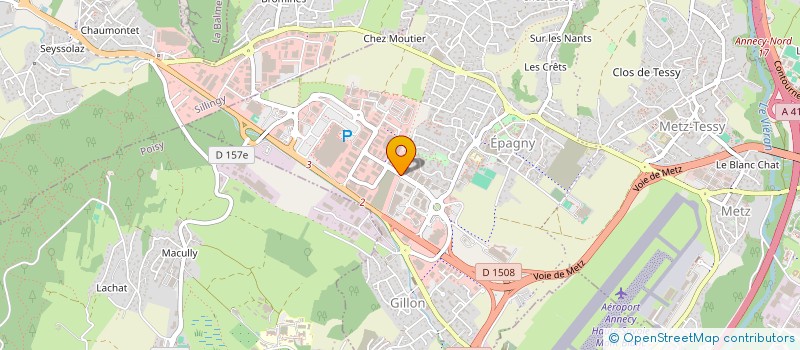 localisation de l'entreprise SCI LE KUN  EPAGNY METZ-TESSY