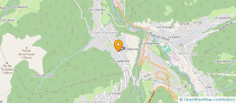 localisation de l'entreprise SCI LE LAB IMMO DE LUCIE  ESSERT-ROMAND