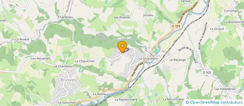 localisation de l'entreprise SCI LE LABRADOR  BRUSSIEU