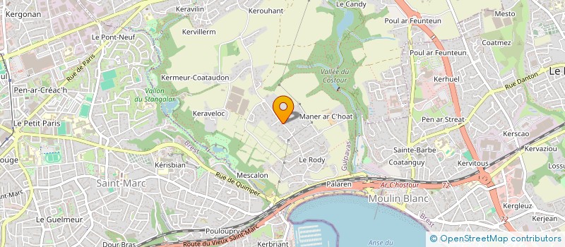 localisation de l'entreprise SCI LE LAC  GUIPAVAS