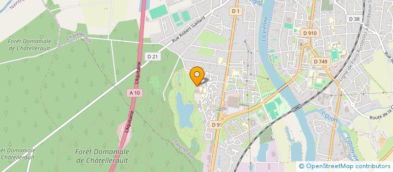 localisation de l'entreprise SCI LE LAC  CHATELLERAULT