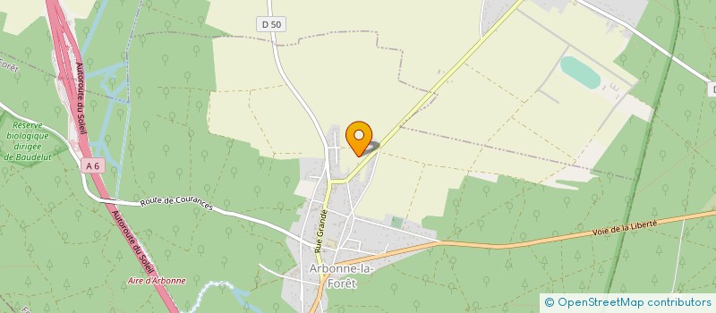 localisation de l'entreprise SCI LE LAC  ARBONNE-LA-FORET