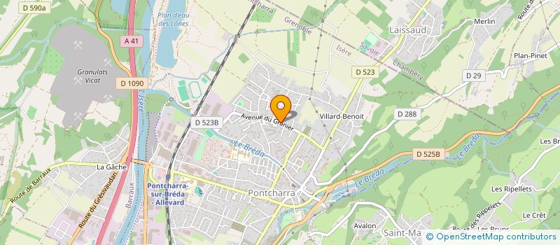 localisation de l'entreprise SCI LE LAC BLANC  PONTCHARRA