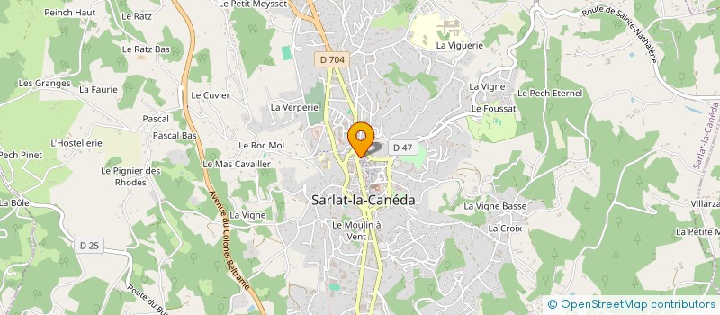 localisation de l'entreprise SCI LE LAC DE LA PLANE à SARLAT-LA-CANEDA