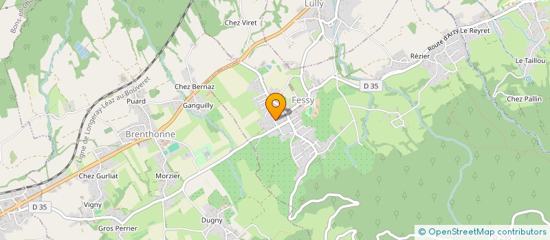 localisation de l'entreprise SCI LE LAC DES VIGNES  FESSY