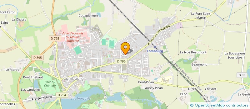 localisation de l'entreprise SCI LE LAC TRANQUILLE  COMBOURG