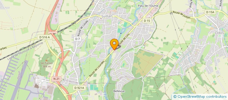 localisation de l'entreprise SCI LE LAGNET  JUILLAN