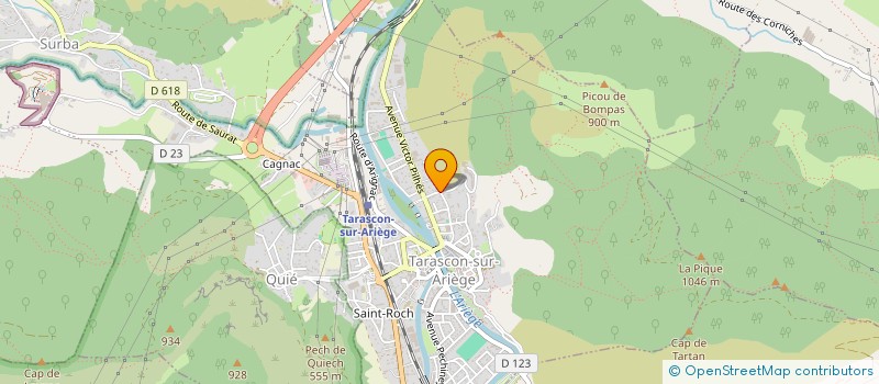 localisation de l'entreprise SCI LE LAGOPEDE à TARASCON-SUR-ARIEGE