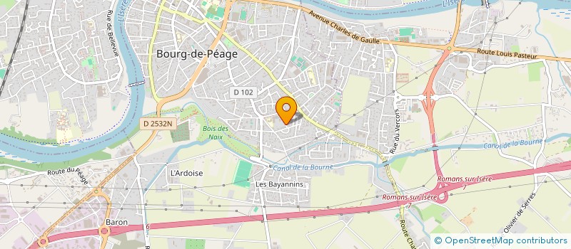 localisation de l'entreprise SCI LE LAMARTINE  BOURG-DE-PEAGE