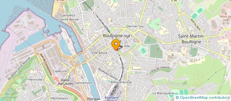 localisation de l'entreprise SCI LE LAN  BOULOGNE-SUR-MER